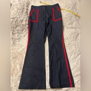 New York and Company Navy pants red stripe